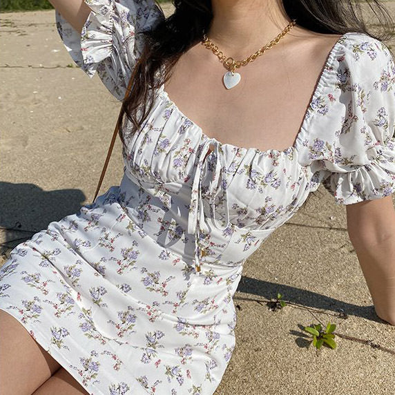 Cottagecore Mini Dress - Vedlit