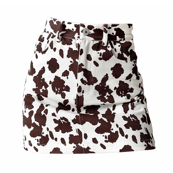 Cow Print Teen Craft Skirt - Vedlit