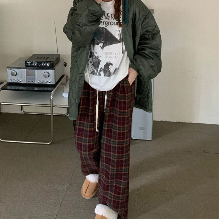Cozy Up Plaid Pants - Vedlit