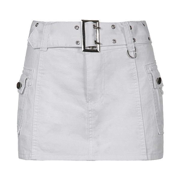 Crime Time Y2K Mini Skirt - Vedlit