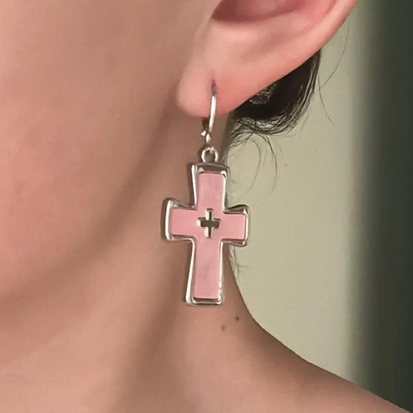 Cross Earrings - Vedlit