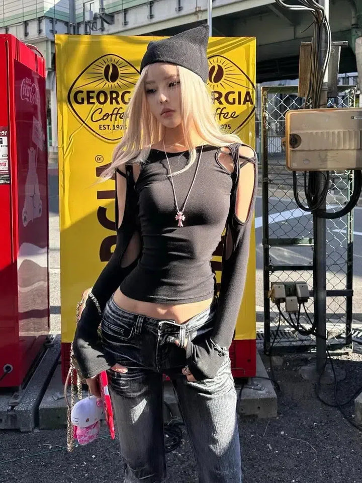 Cyberpunk Cut Out Top - Vedlit