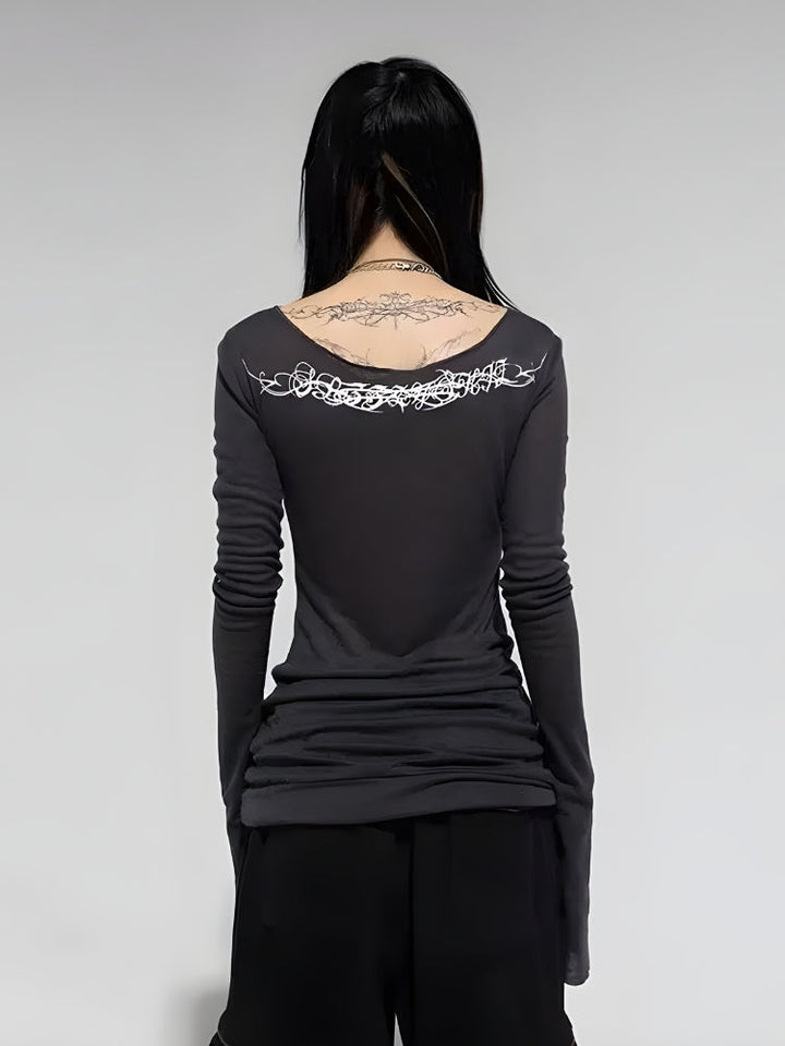 Cyberpunk Extra Long Sleeve Top - Vedlit