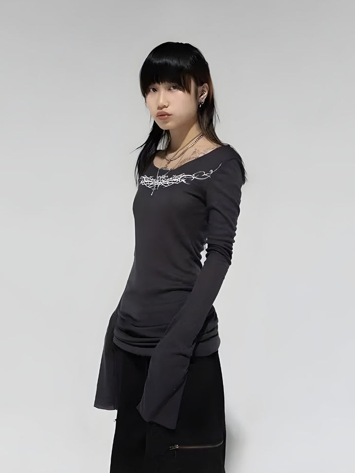Cyberpunk Extra Long Sleeve Top - Vedlit