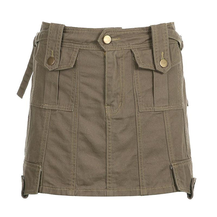 Fairy Grunge Cargo Mini Skirt - Vedlit