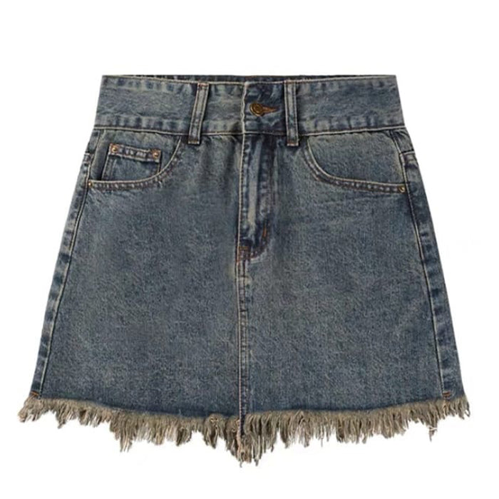 Fairy Grunge Denim Skirt - Vedlit