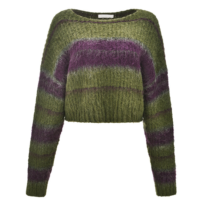 Fairy Grunge Striped Sweater - Vedlit