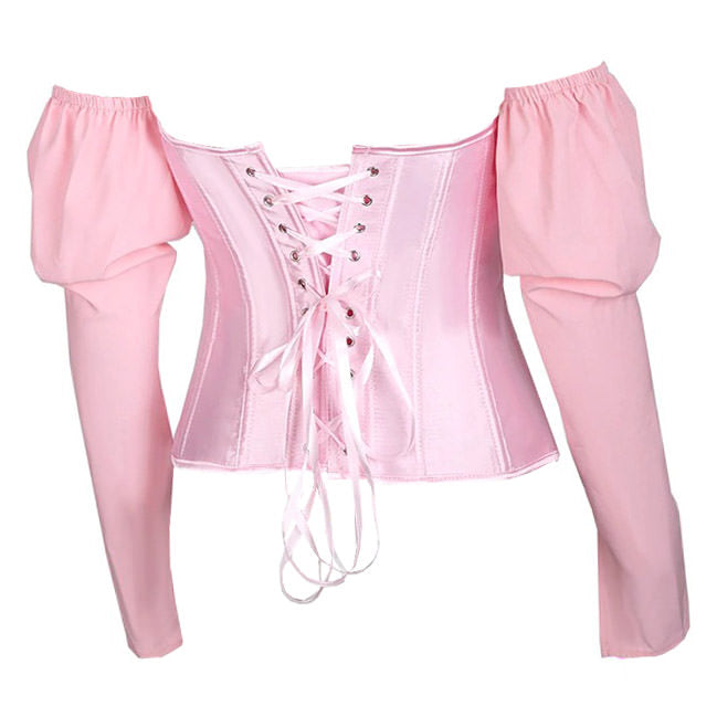 Fairycore Long Sleeve Corset Top - Vedlit