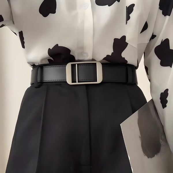 Faux Leather Classic Belt - Vedlit