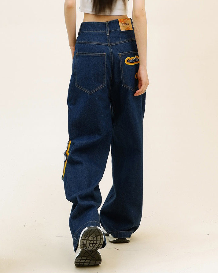 Feel The Burn Cut-Out Jeans - Vedlit