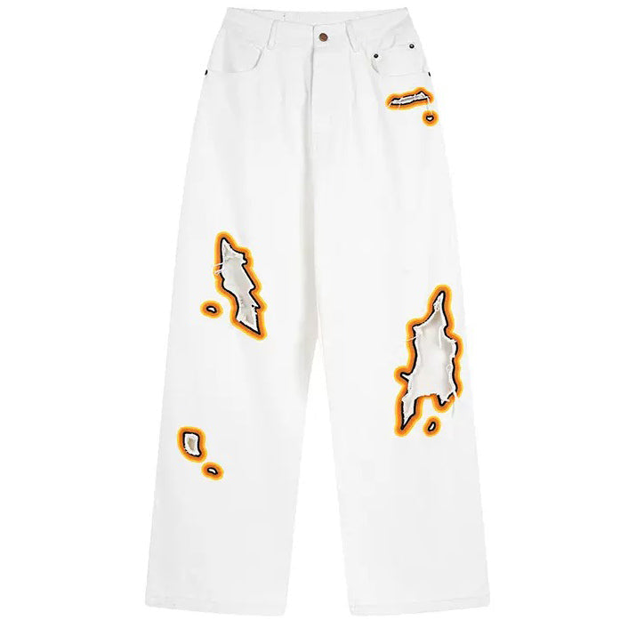 Feel The Burn Cut-Out Jeans - Vedlit