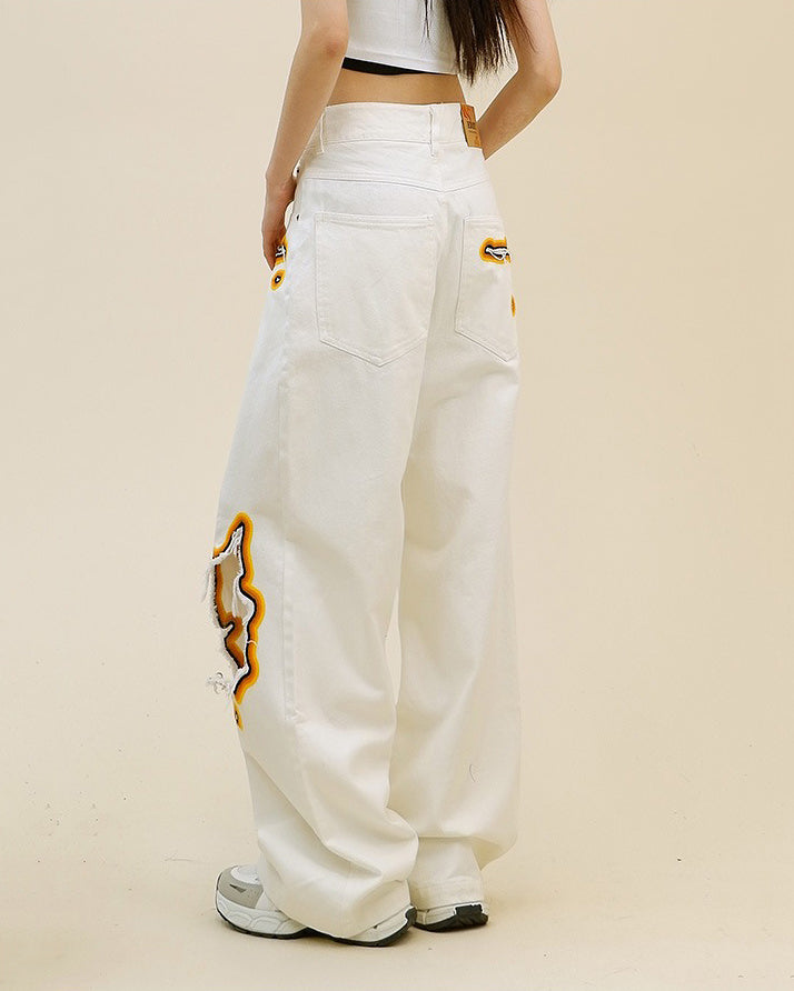 Feel The Burn Cut-Out Jeans - Vedlit