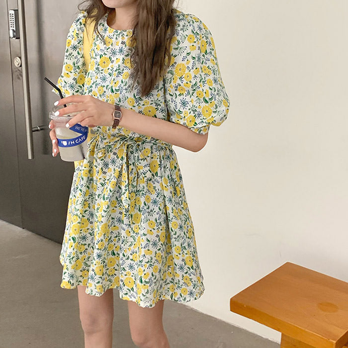 Floral Cottagecore Dress - Vedlit