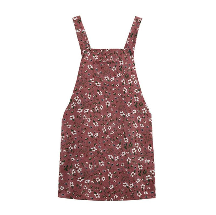 Floral Dungaree Dress - Vedlit