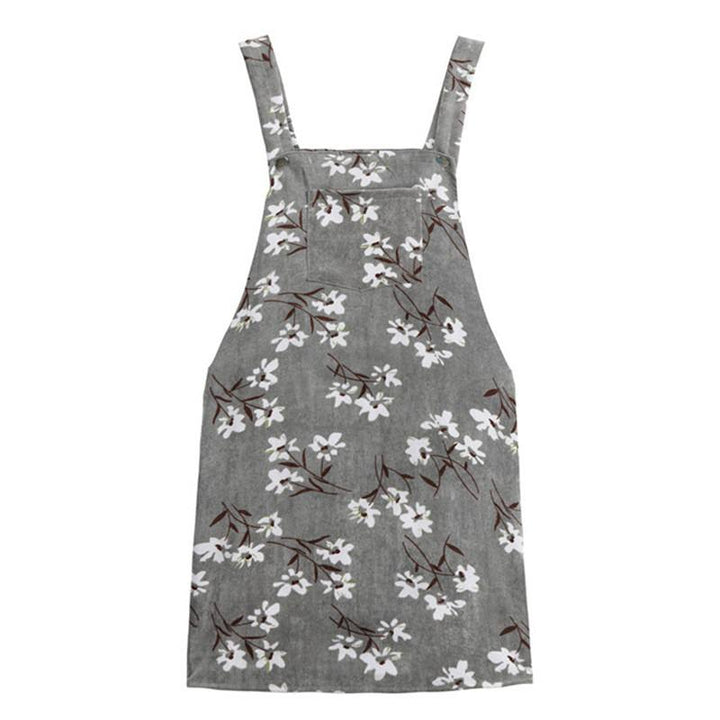 Floral Dungaree Dress - Vedlit