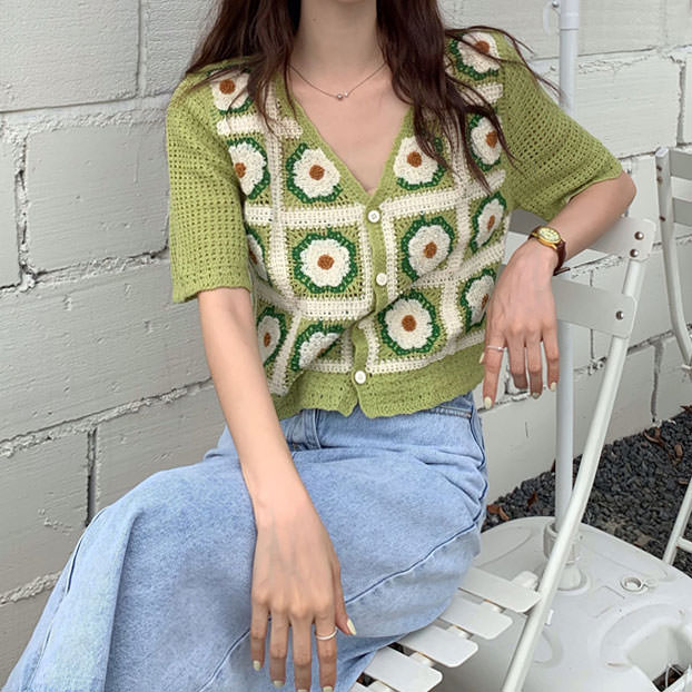 Flower Garden Crochet Top - Vedlit