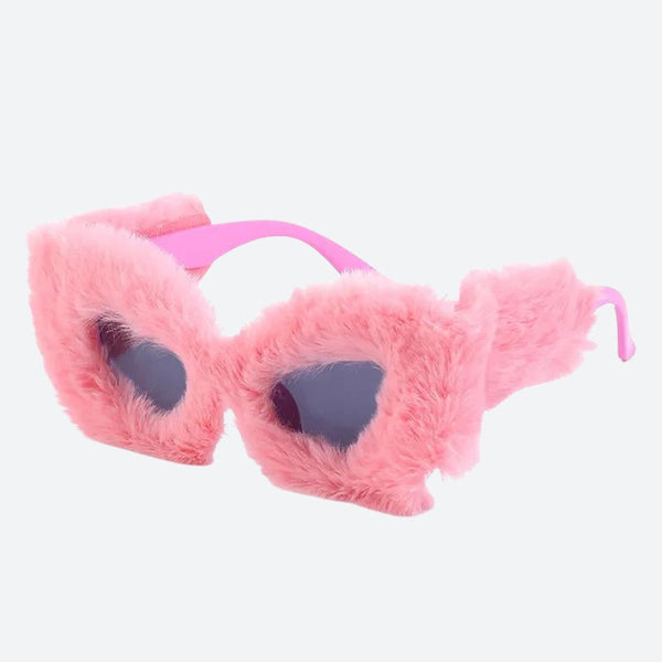 Fluffy Cat Eye Sunglasses - Vedlit
