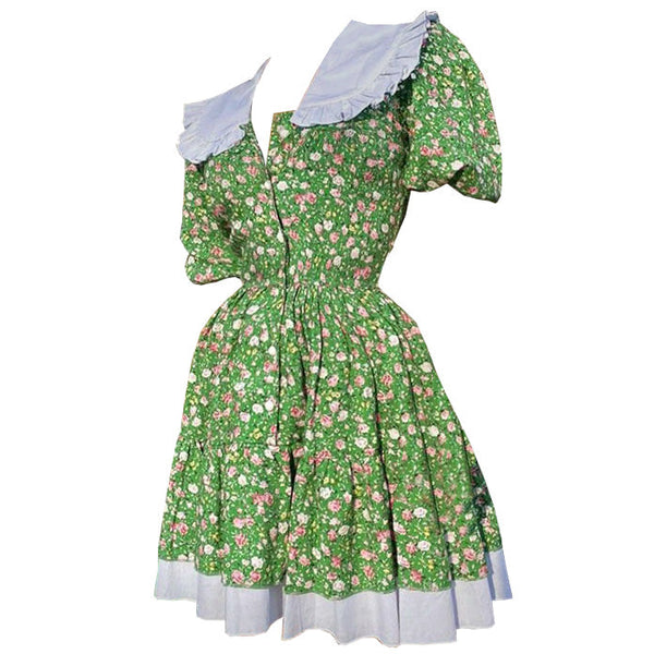 Forbidden Garden Collar Dress - Vedlit
