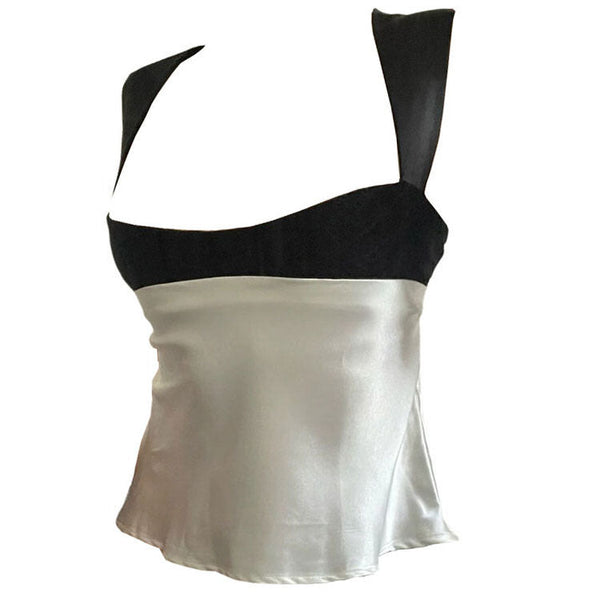 French Maid Satin Top - Vedlit