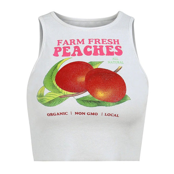 Fresh Peaches Ribbed Top - Vedlit