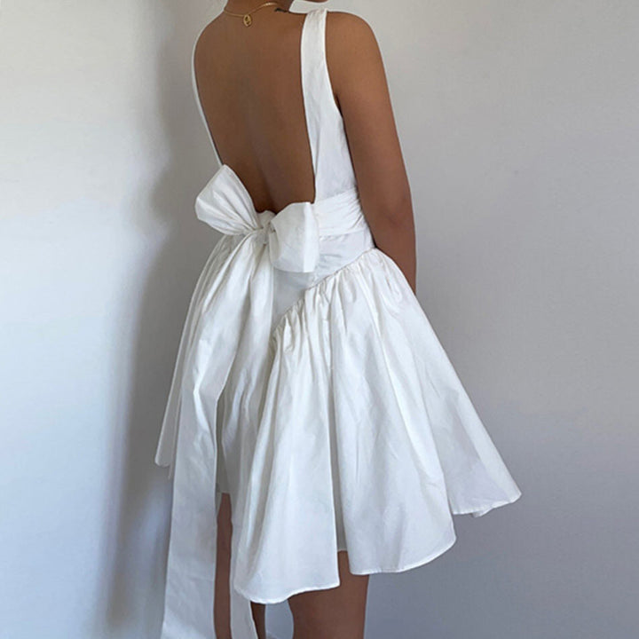 Garden Of Envy Back-Tie Milkmaid Dress - Vedlit
