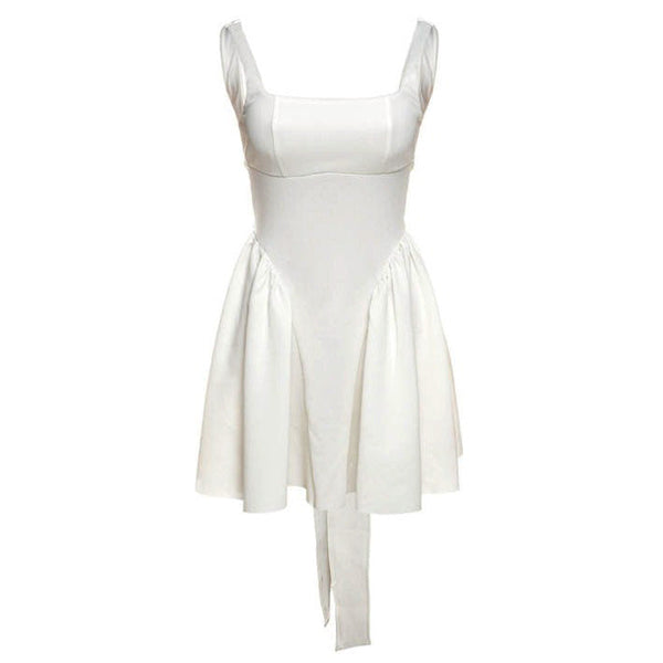 Garden Of Envy Back-Tie Milkmaid Dress - Vedlit