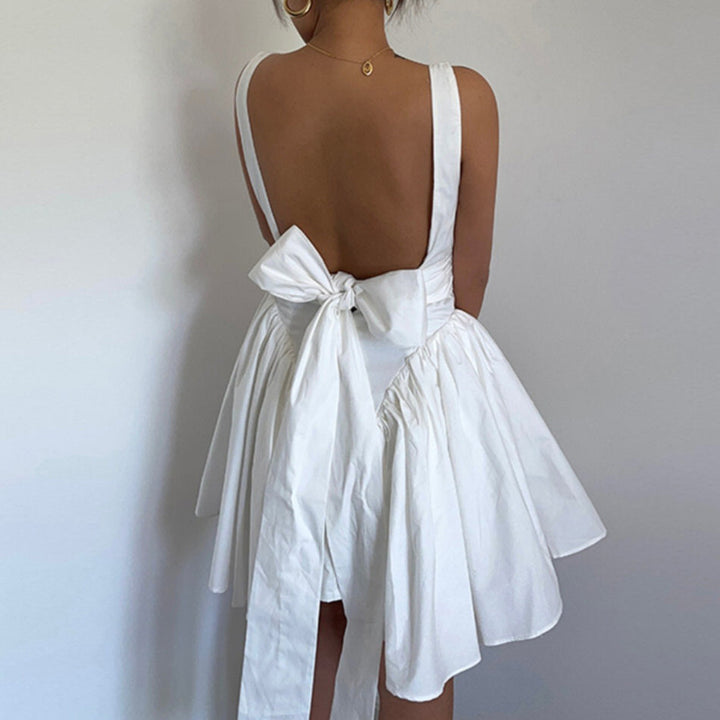 Garden Of Envy Back-Tie Milkmaid Dress - Vedlit
