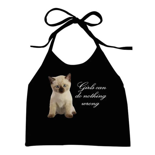 Girls Can Do Nothing Wrong Halter Top - Vedlit