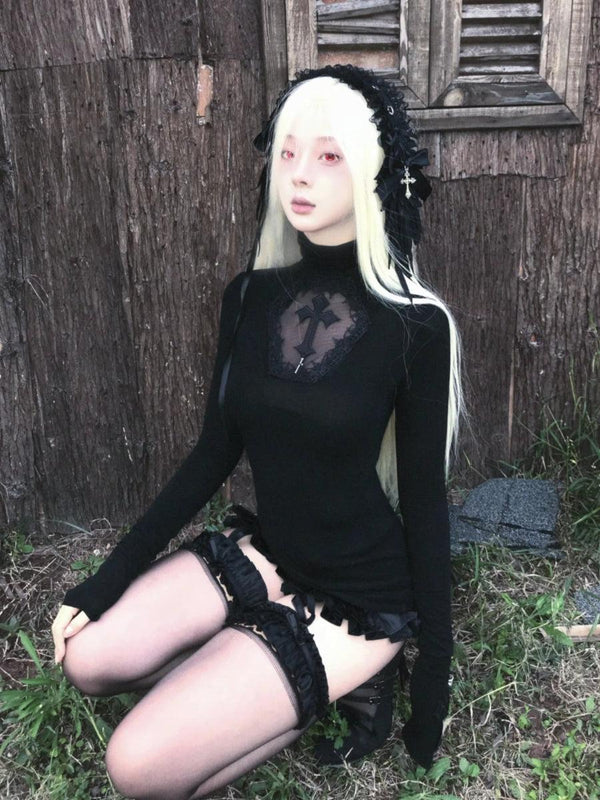 Goth Cross Top - Vedlit