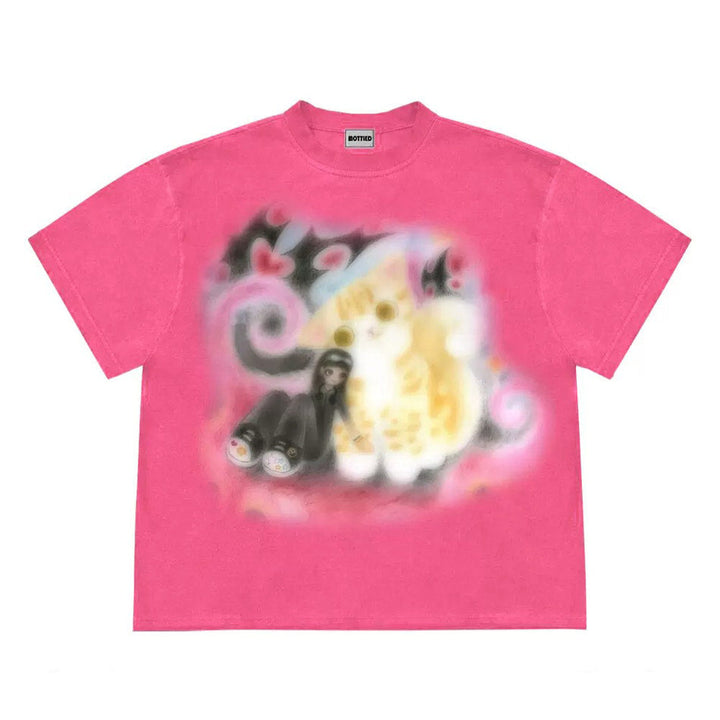 Graffiti Dreams Cat Shirt - Vedlit