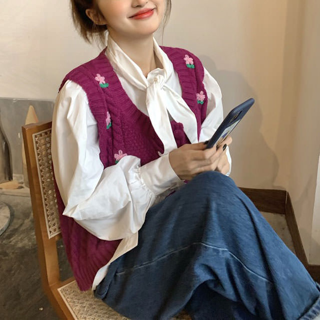 Grandmacore Knit Vest - Vedlit