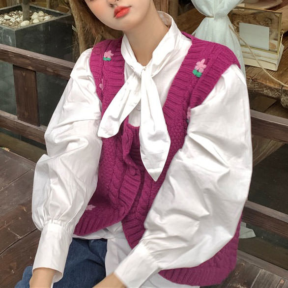 Grandmacore Knit Vest - Vedlit