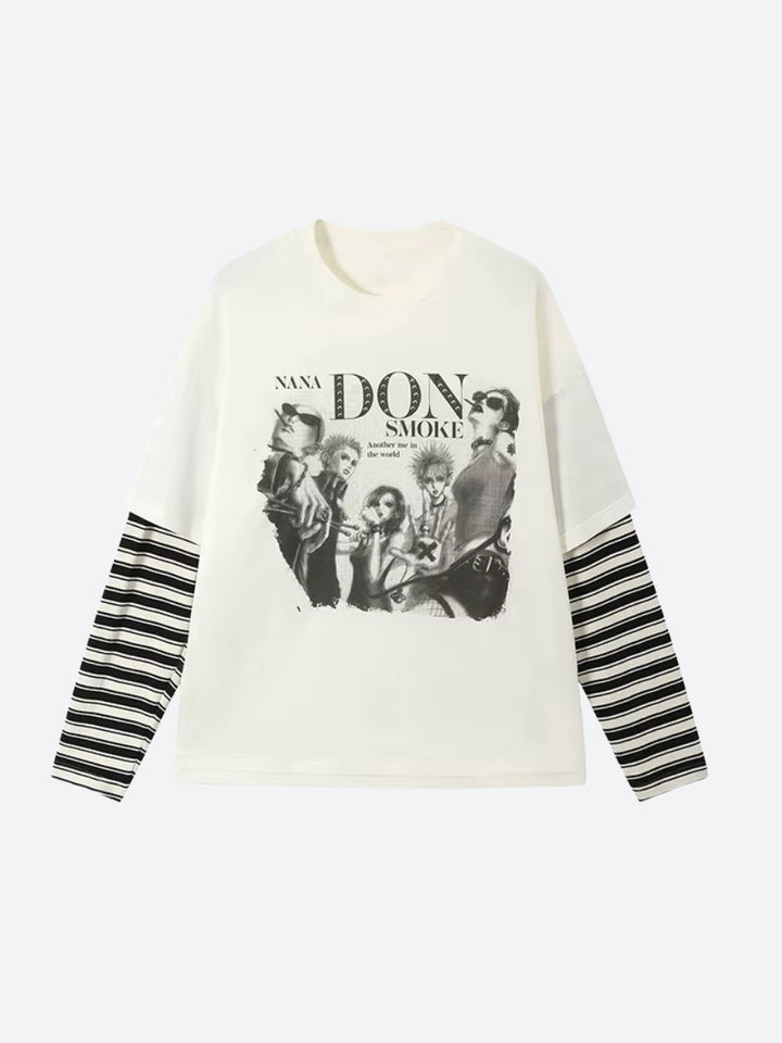 Grunge Don't Smoke Layered Top - Vedlit