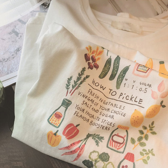 How To Pickle Aesthetic Print Graphic T-Shirt - Vedlit