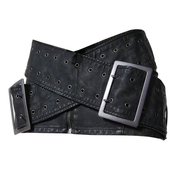 Huge Buckle Micro Skirt - Vedlit