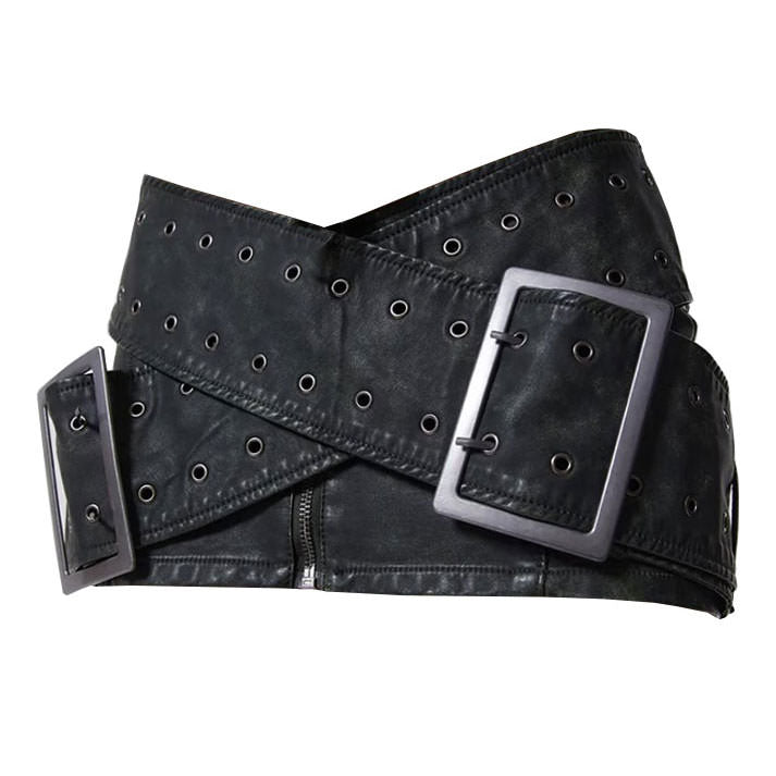 Huge Buckle Micro Skirt - Vedlit