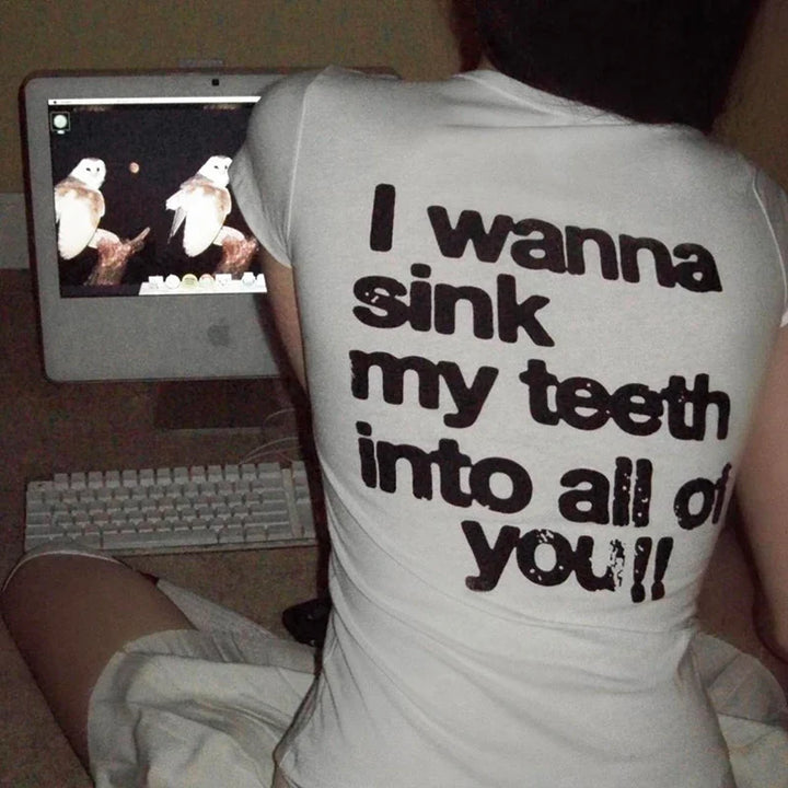 I Wanna Sink My Teeth Tee - Vedlit