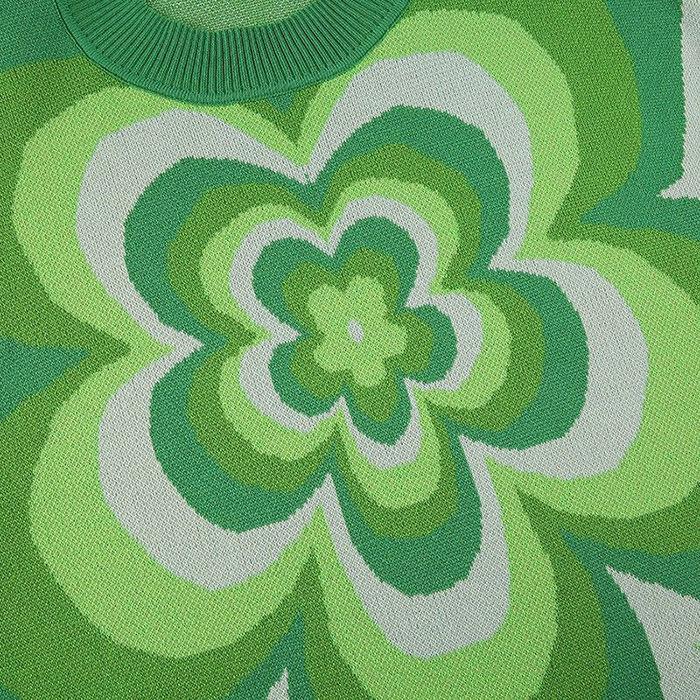 Indie Aesthetic Flower Sweater - Vedlit