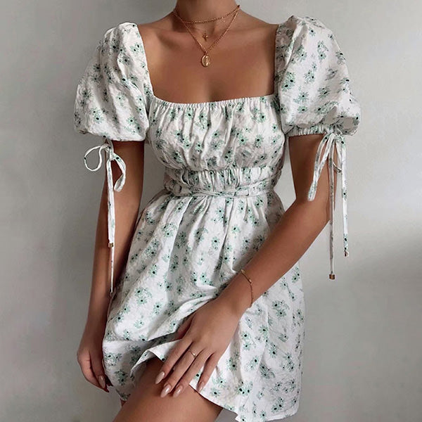 Into The Fields Floral Dress - Vedlit