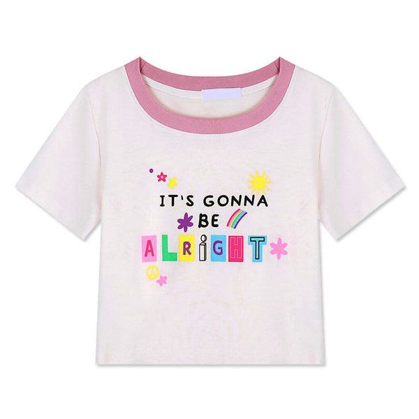 It's Gonna Be Alright Crop Top - Vedlit