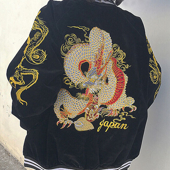 Japanese Dragon Bomber Jacket - Vedlit