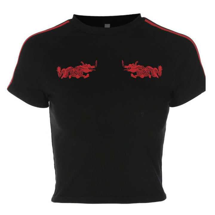 Japanese Dragon Crop Top - Vedlit