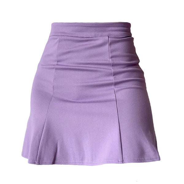 Lavender Ruched Skirt - Vedlit