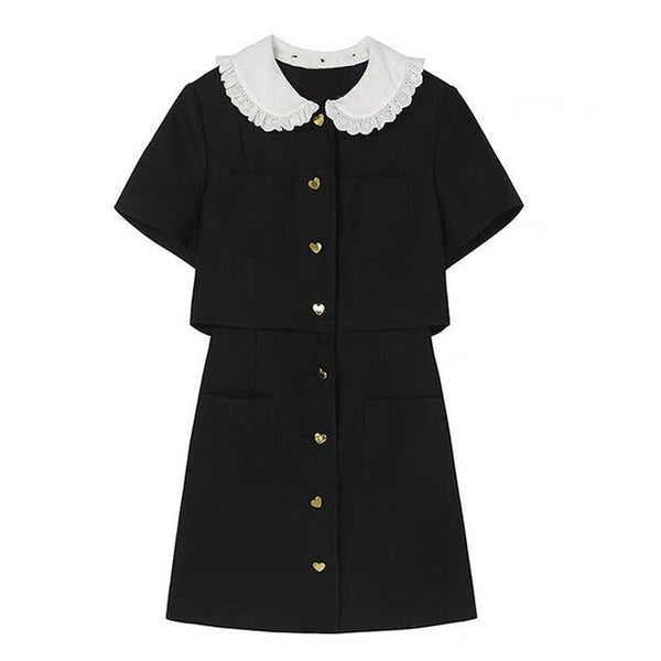 Little Witch Mini Black Dress - Vedlit