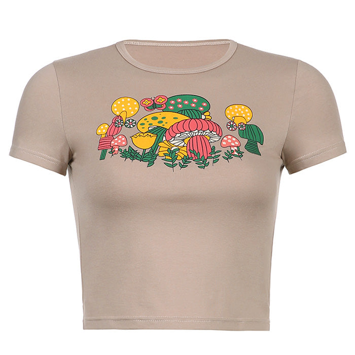 Magic Mushrooms Crop Top - Vedlit