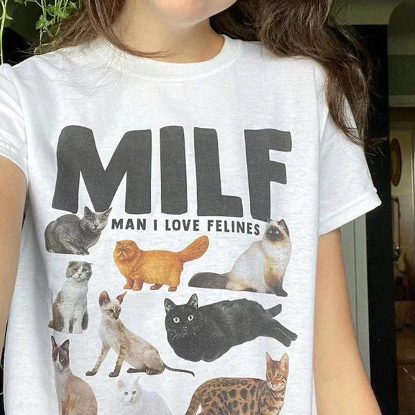 Man I Love Felines Tee - Vedlit