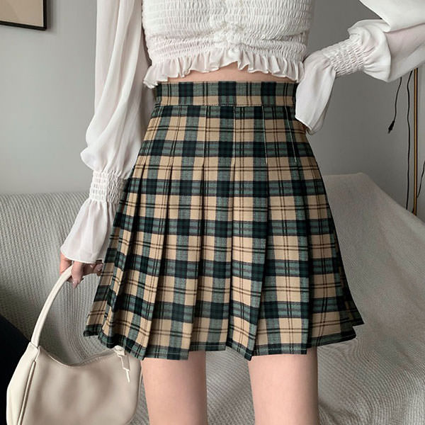 Meet Me On Campus Plaid Skirt - Vedlit