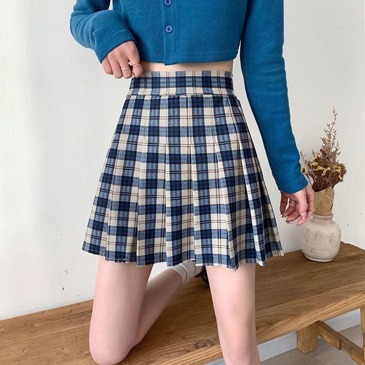 Meet Me On Campus Plaid Skirt - Vedlit