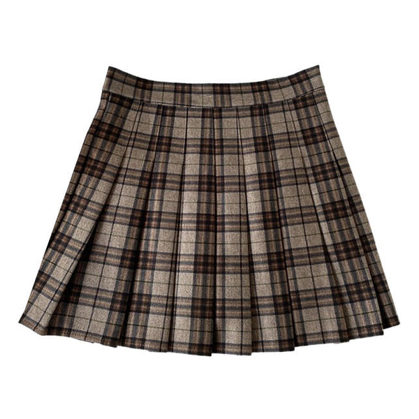 Meet Me On Campus Plaid Skirt - Vedlit