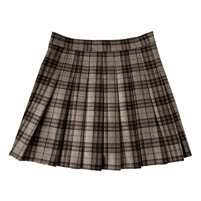 Meet Me On Campus Plaid Skirt - Vedlit